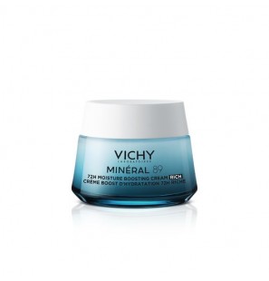 Vichy Minéral 89 crème Boost d'hydratation 72H Riche | 50 ml