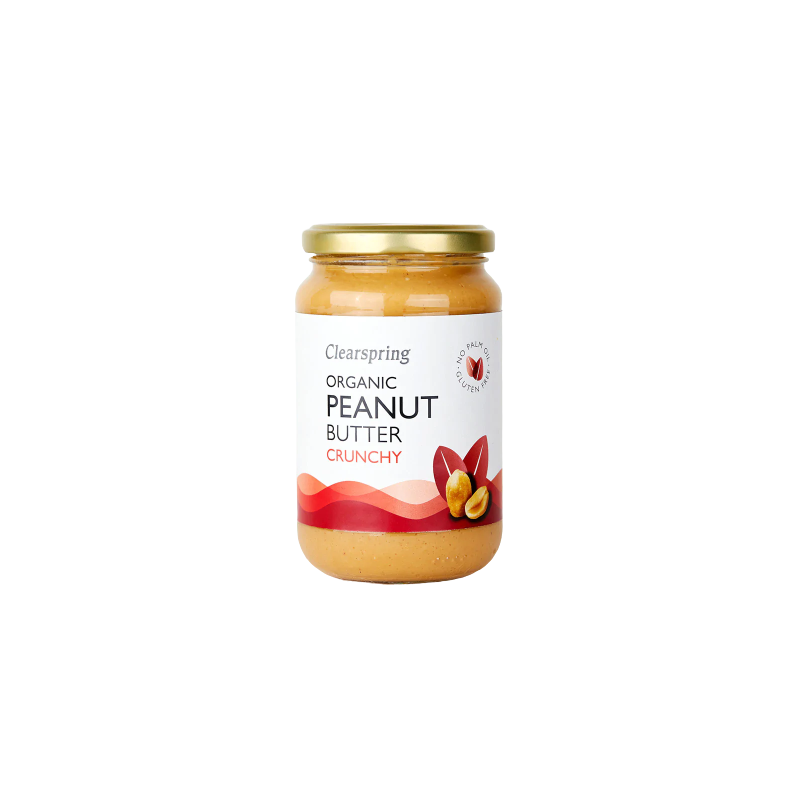 CLEARSPRING BIO KITCHEN ORGANIC PEANUT BUTTER CRUNCHY BEURRE DE CACAHUETES 350G