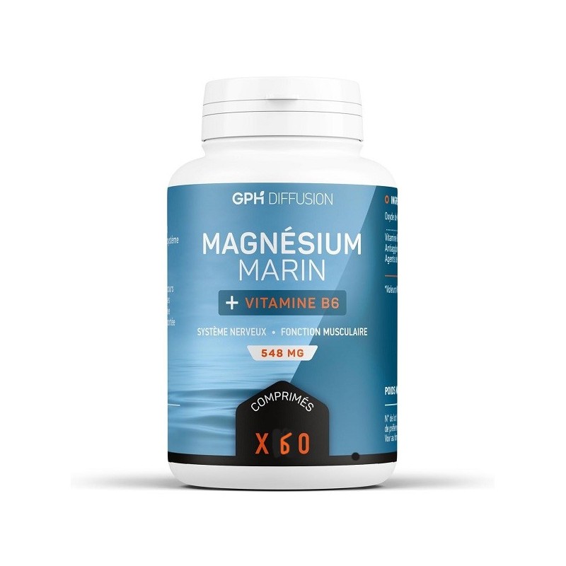 GPH DIFFUSION Magnésium Marin 548 mg | 60 comprimés