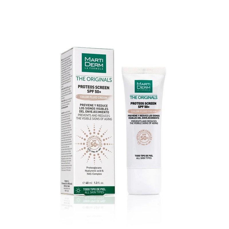 MARTIDERM PROTEOS SCREEN SPF 50+ fluide crème color | 40 ML