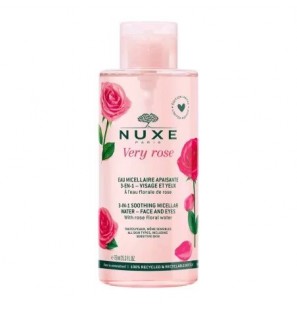 NUXE VERY ROSE Eau Micellaire Apaisante 3-en-1 Visage et yeux | 750 ml