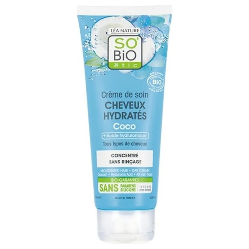 SO'BIO ETIC creme de soin cheveux hydratés | 100ml