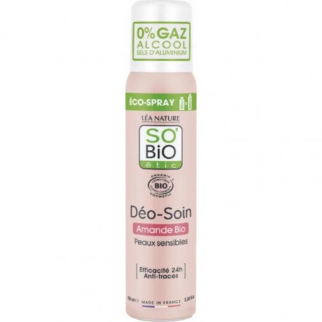 SO'BIO ETIC Déo-Soin Spray à l'Amande bio | 100 ml