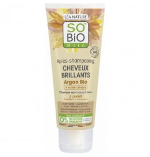 SO'BIO ETIC Après-Shampooing Cheveux Brillants Argan Bio | 200 ml