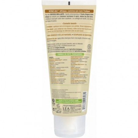 SO'BIO ETIC Après-Shampooing Cheveux Brillants Argan Bio | 200 ml