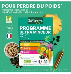 SANTAROME BIO Programme Ultra Minceur Bio | 30 ampoules