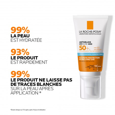 La Roche-Posay Anthelios UVMune 400 Crème Solaire Invisible | Peaux Sensibles Normales À Sèches | 50ml