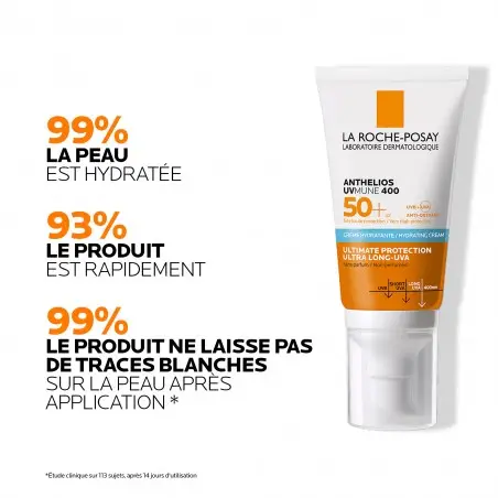 La Roche-Posay Anthelios UVMune 400 Crème Solaire Invisible | Peaux Sensibles Normales À Sèches | 50ml