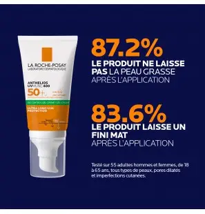 La Roche-Posay Anthelios UVMune 400 Oil Control Gel Crème Solaire Invisible | Peaux Normales À Mixtes | 50ml