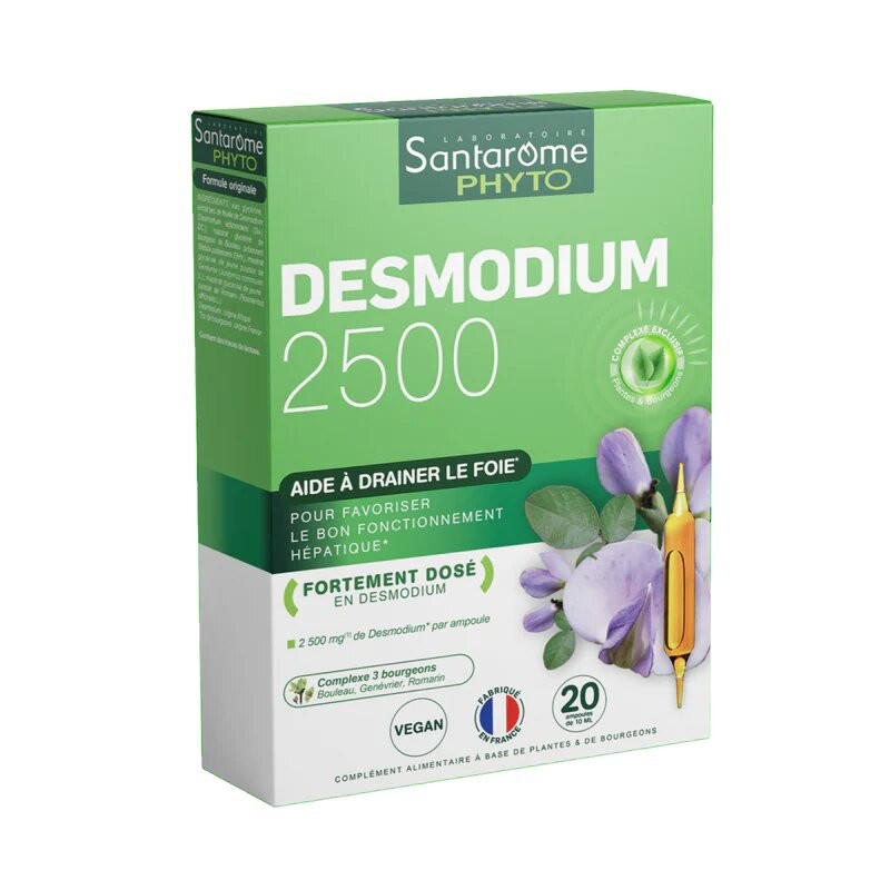 SANTAROME PHYTO DESMODIUM 2500 B20 AMPOULES