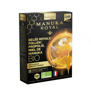 SANTAROME BIO MANUKA ROYAL GINSENG MIEL DE MANUKA B20 AMPOULES