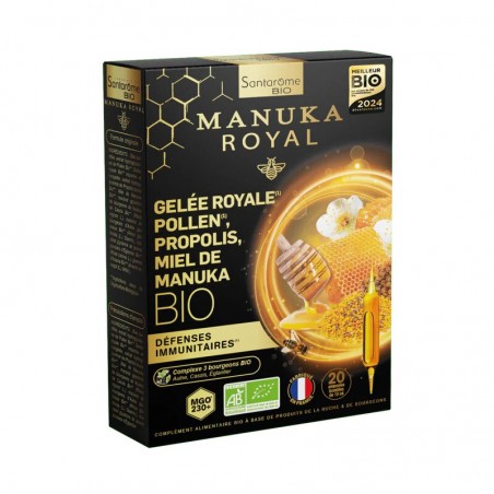 SANTAROME BIO MANUKA ROYAL GINSENG MIEL DE MANUKA B20 AMPOULES