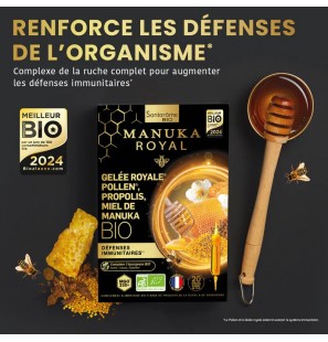 SANTAROME BIO MANUKA ROYAL GINSENG MIEL DE MANUKA B20 AMPOULES