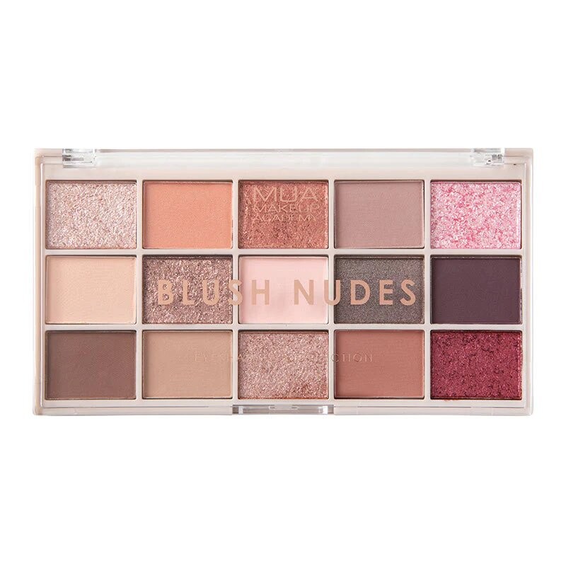 MUA 15 SHADE EYESHADOW PALETTE - BLUSH NUDES