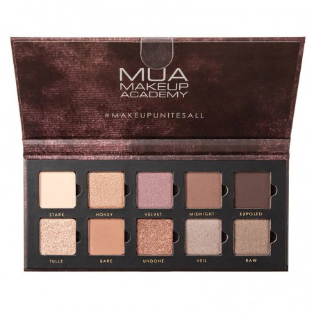 MUA VELVET NUDES 10 SHADE EYESHADOW PALETTE