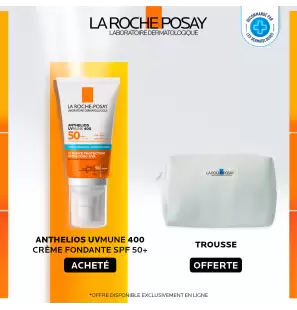 La Roche-Posay Offre Anthelios UVMune 400 Crème Solaire Invisible | Peaux Sensibles Normales À Sèches | 50ml