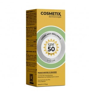 COSMETIX DERMATOLOGIE soin 2 en 1 anti-brillance SPF50 50ml