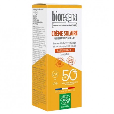 BIOREGENA CREME SOLAIRE Visage et Zones Délicates | 40ml