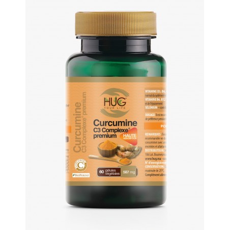 HUG Curcumin C3 Complexe Premium | 60 capsules