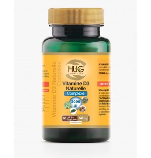 HUG VITAMINE D3 NATURELLE COMPLEXE 2000UI 60 GELULES