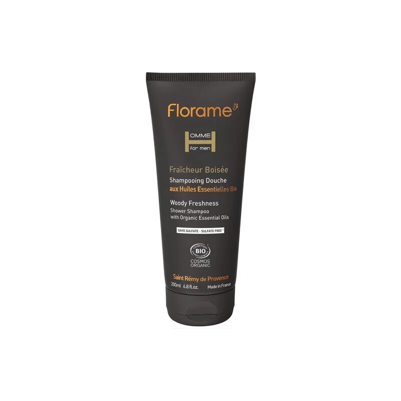 FLORAME homme Gel douche et shampoing 2 en 1 Bois frais | 200 ml