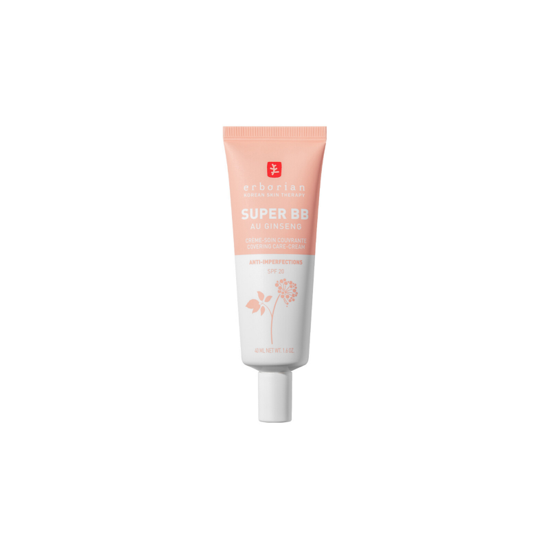 ERBORIAN Super BB crème au Ginseng Clair crème couvrante anti-imperfections | 40 ml