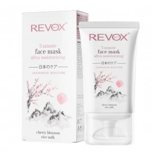 REVOX JAPANESE RITUAL 3 MINUTE ULTRA MOISTURIZING FACE MASK, 30 ml