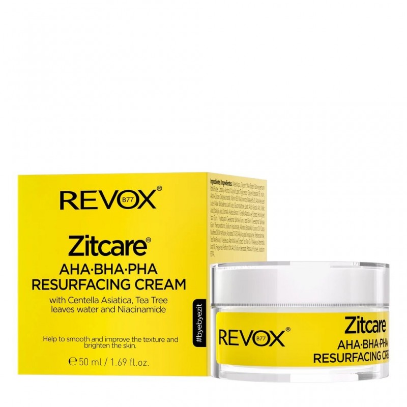 REVOX ZITCARE AHA.BHA.PHA. RESURFACING CREAM, 50ml