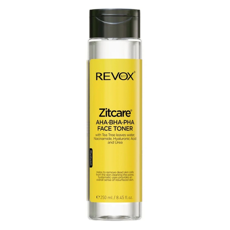 REVOX ZITCARE AHA.BHA.PHA. ACTIVE FACE TONER, 250ml