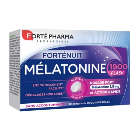 FORTÉ PHARMA Forté Nuit Mélatonine 1900 Flash | 30 comprimés