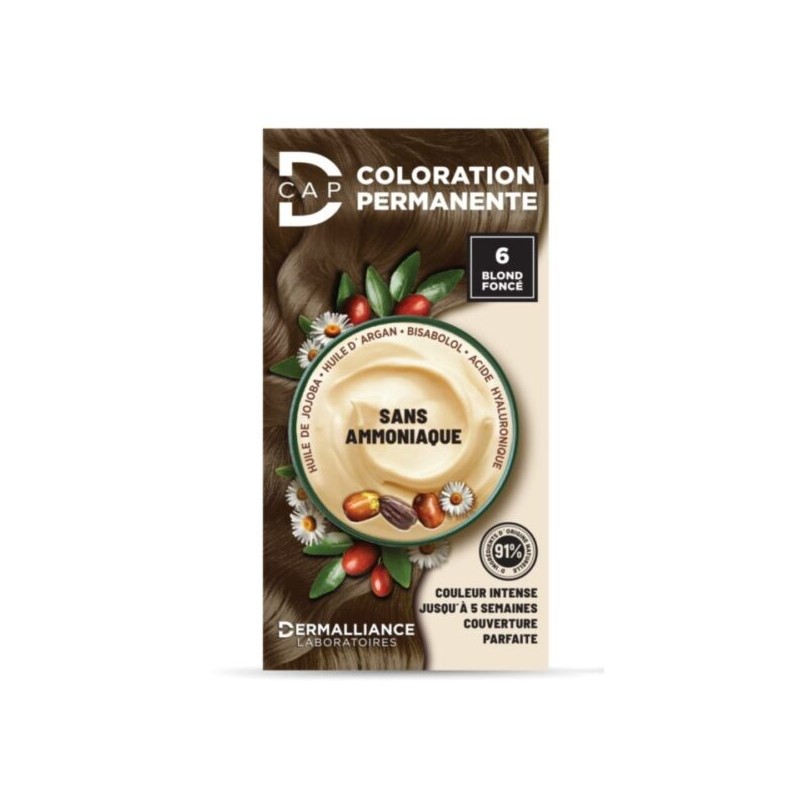 D-CAP COLORATION PERMANENTE N6 BLOND FONCE