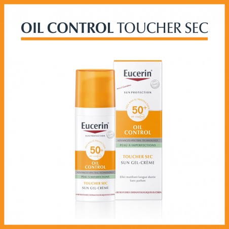 EUCERIN  SUN TOUCHER SEC gel crème Oil Control spf 50+ | 50 ml