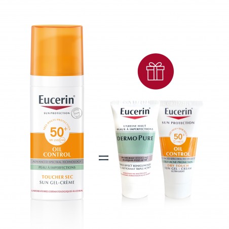 EUCERIN OFFRE SUN TOUCHER SEC gel crème Oil Control spf 50+ | 50 ml