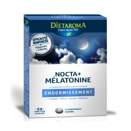 DIETAROMA NOCTA+ Mélatonine Sommeil | 40 comprimés