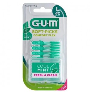 GUM SOFT PICKS COMFORT FLEX LARGE REF 671