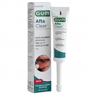 GUM AFTA CLEAR GEL APHTES ET LESIONS BUCCALES 10ML REF 2400