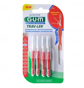 GUM TRAV-LER BROSSETTE INTERDENTALES ULTRA-FINE 0.8MM B4 REF 1314