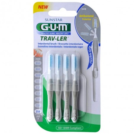 GUM TRAV-LER MANCHE AVEC BROSSETTE LARGE 2MM B4 REF 1618