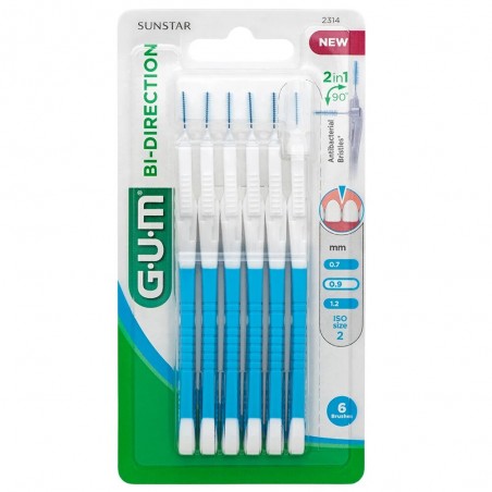 GUM BIDIRECTION AVEC BROSSETTE MICRO-FINE 0.9MM B6 REF 2314