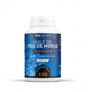 GPH DIFFUSION Huile De Foie De Morue 400 mg | 200 capsules