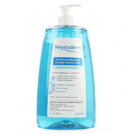 NEUTRADERM gel douche micellaire dermo-protecteur pompe 1L