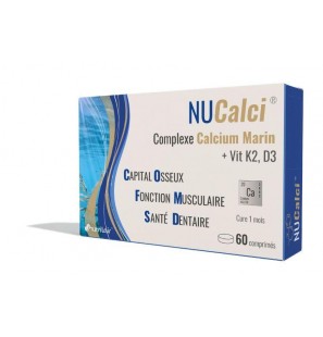 Nutrimax Nucalci (Calcium Marin, Vit K2, D3) 60 Comprimés