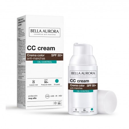 BELLA AURORA CC CREME ANTI-TACHES OIL FREE SPF50+ 50ML