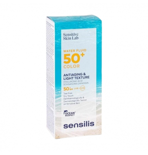 SENSILIS SUN sensitive skin water fluide color anti âge spf 50 | 50 ml