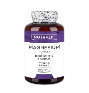 NUTRALIE MAGNESIUM COMPLEX BISGLYCINATE CITRATE VITAMINE B5 B6 C B120 CAPSULES