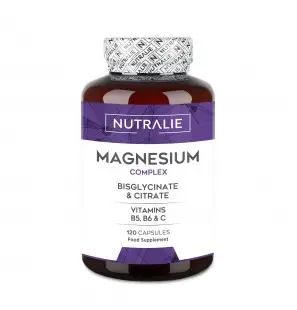 NUTRALIE MAGNESIUM COMPLEX BISGLYCINATE CITRATE VITAMINE B5 B6 C B120 CAPSULES
