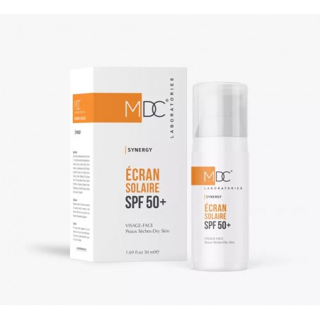 MDC SYNERGY ECRAN SOLAIRE PEAUX SECHES SPF50+ 50ML