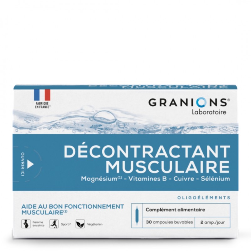 GRANIONS Décontractant Musculaire | 30 Ampoules GRANIONS Décontractant Musculaire | 30 Ampoules