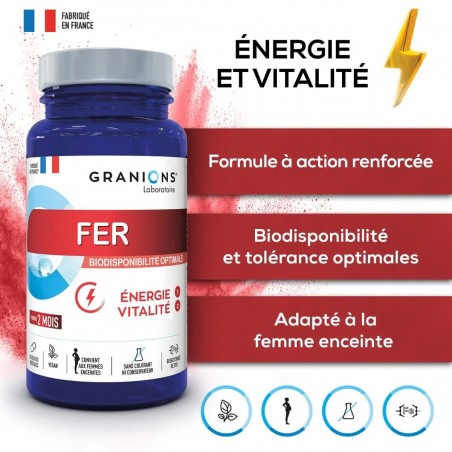 GRANIONS FER 14MG B60 GELULES