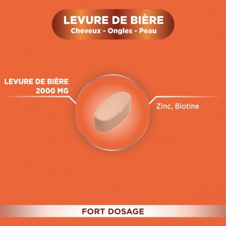 FORTE PHARMA EXPERT CHEUVEUX LEVURE DE BIERE 2000MG B56 COMP